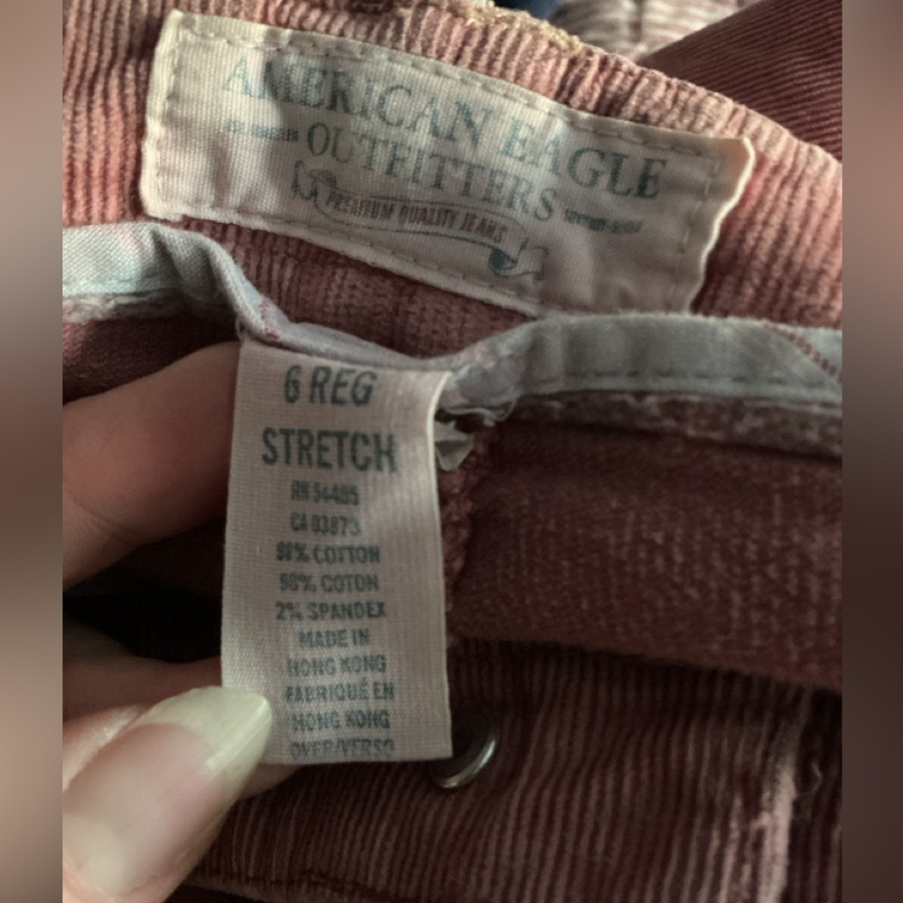 American Eagle Outfitters Dusty Rose Corduroy Pants - Picture 7 of 9